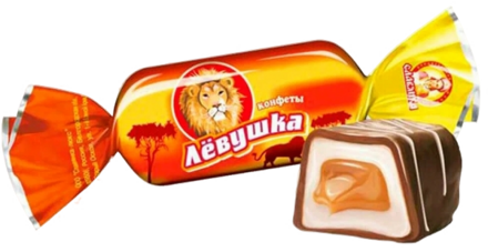 Левушка 14 г Нежное фруктовое желе мягкой карамели и глазури.