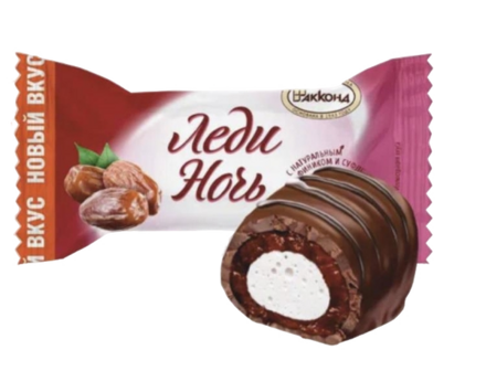 Леди Ночь с финиками 40 г Сливочное суфле с финиками глазированное