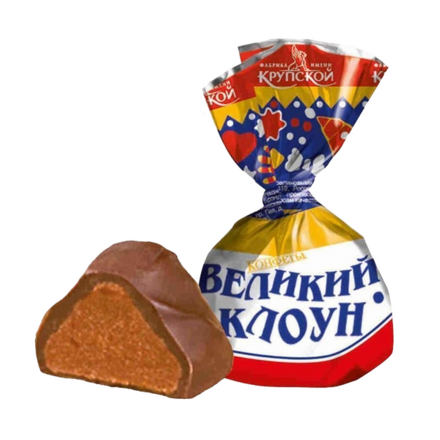 Великий клоун 14 г Молочно-ореховая масса в шоколадной глазури