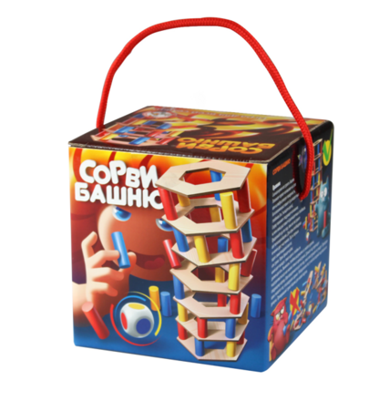 Игра настольная для всей семьи "Сорви башню"