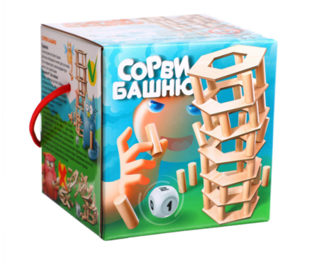 Игра настольная для всей семьи "Сорви башню"