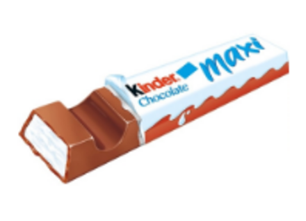 Батончик Kinder Maxi 21 г Шоколадный батончик из молочного шоколада высокого качества с молочной начинкой