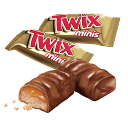 Twix minis 10 г Хрустящее печенье, густая карамель и великолепный молочный шоколад.